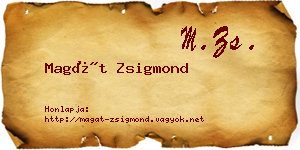 Magát Zsigmond névjegykártya